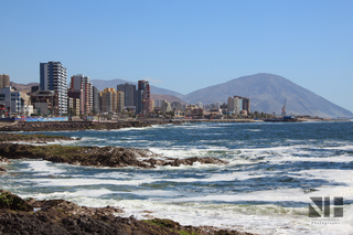 Pazifikküste in Antofagasta im Norden von Chile